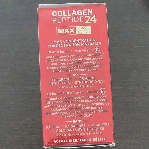 Olay Eyes Collagen Peptide 24 Max Eye Cream 15ml Fragrance-Free 0.5fl oz  14CT - Picture 4 of 5